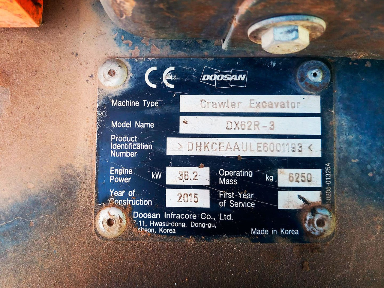 Minigraver DOOSAN DX62R-3: bilde 12