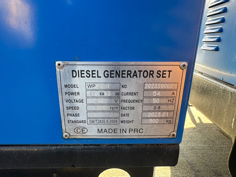 Elektrisk generator Diesel Generator Set WP41R (41 KVA/ 400V / 1500 RPM / 3 PHASE / 54 A / 50 HZ): bilde 16