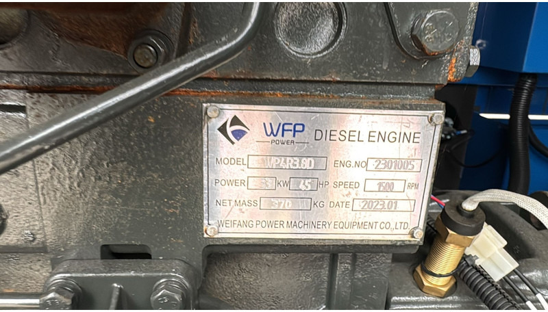 Elektrisk generator Diesel Generator Set WP41R (41 KVA/ 400V / 1500 RPM / 3 PHASE / 54 A / 50 HZ): bilde 12
