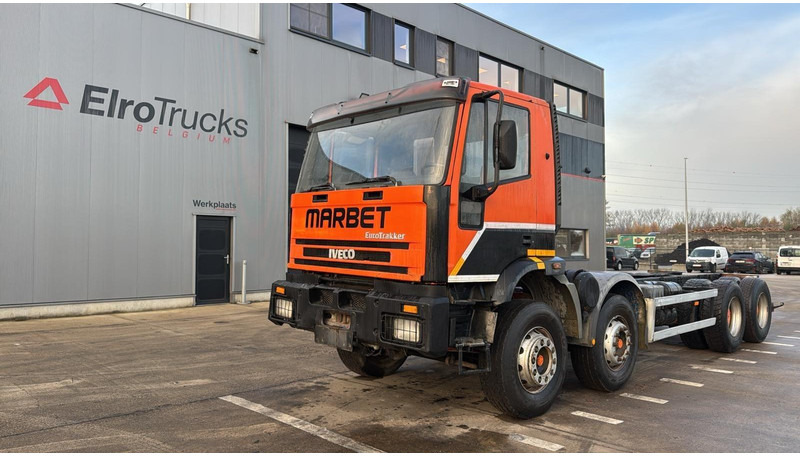 Iveco EUROTRAKKER 340 E 34 (POMPE MANUELLE / GRAND PONT / LAMES / MANUAL PUMP / BIG AXLE / STEEL SUSP.) - Chassis lastebil: bilde 1 Iveco EUROTRAKKER 340 E 34 (POMPE MANUELLE / GRAND PONT / LAMES / MANUAL PUMP / BIG AXLE / STEEL SUSP.) - Chassis lastebil: bilde 1