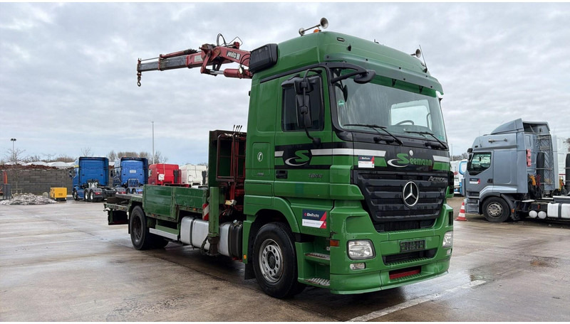Planbil, Kranbil Mercedes-Benz actros 1844 (EPS / GRUE MKG 175 / CRANE MKG 175 / LAMES DEVANT / FRONT STEEL / PERFECT CONDITION / MP2): bilde 7