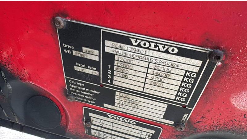 Chassis lastebil Volvo FL 220 (MANUAL GEARBOX / BOITE MANUELLE): bilde 17