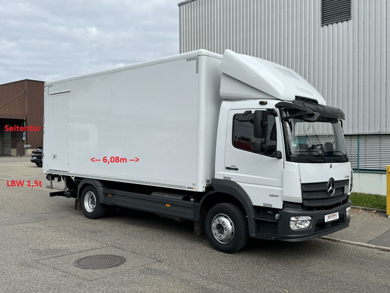 Mercedes-Benz Atego 1221 L Koffer 6,1m LBW AHK Klima TOP - Skapbil: bilde 1 Mercedes-Benz Atego 1221 L Koffer 6,1m LBW AHK Klima TOP - Skapbil: bilde 1
