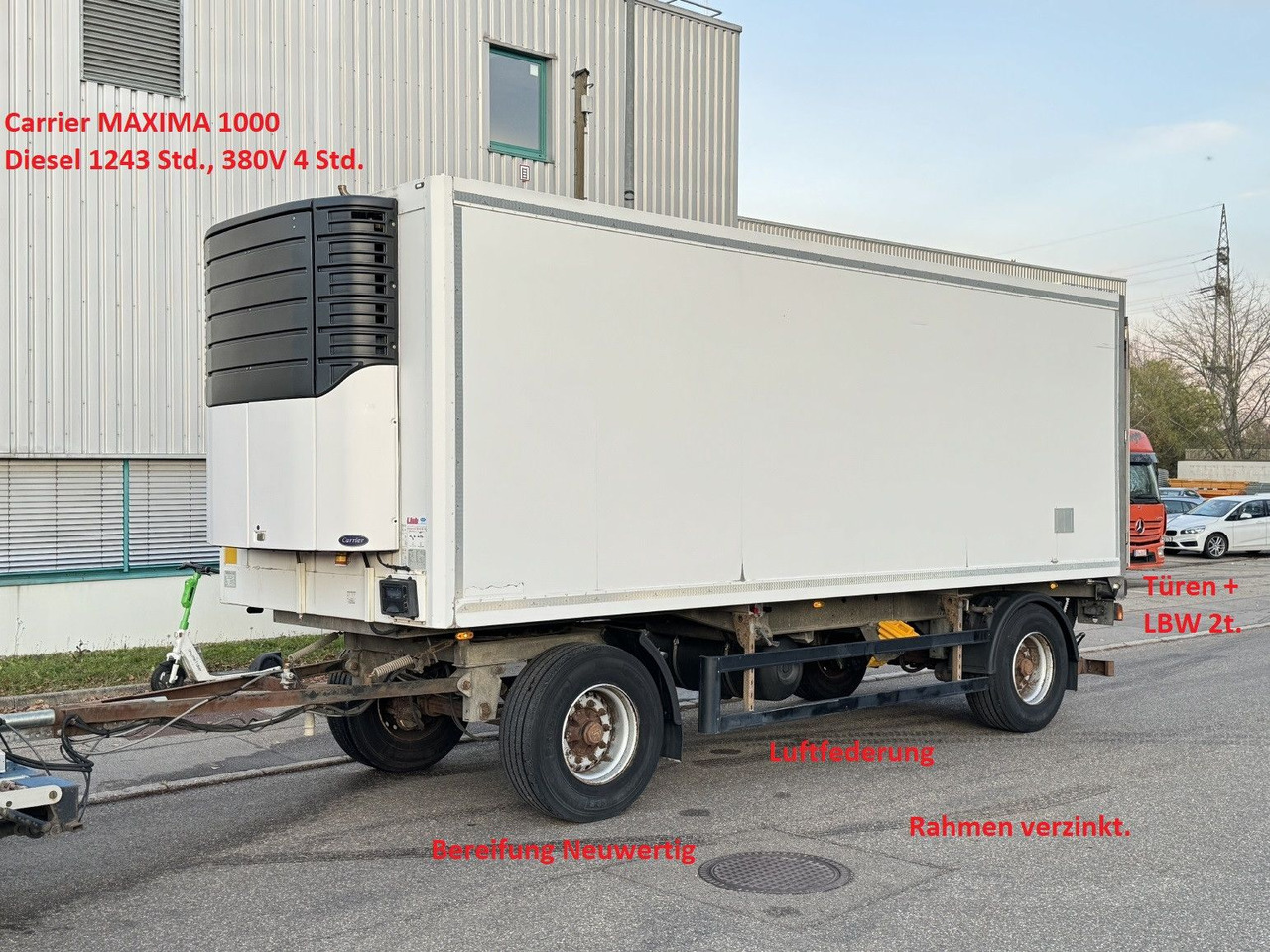 ROHR RAK/18 TK Tiefkühl MAXIMA 1000 Türen LBW 2t BPW - Kjølehenger: bilde 1 ROHR RAK/18 TK Tiefkühl MAXIMA 1000 Türen LBW 2t BPW - Kjølehenger: bilde 1