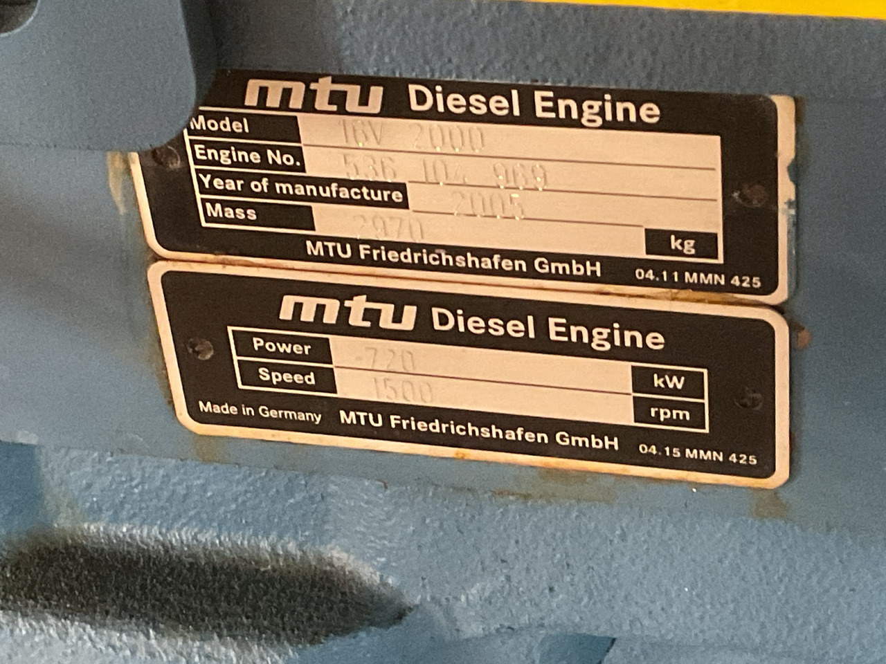 MTU 16V2000, 900KVA generatorset. Like brand new. Low standby hours - Elektrisk generator: bilde 4 MTU 16V2000, 900KVA generatorset. Like brand new. Low standby hours - Elektrisk generator: bilde 4