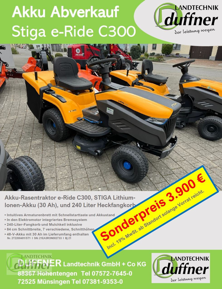 Stiga Stiga e-Ride C300 - Gressklipper: bilde 1 Stiga Stiga e-Ride C300 - Gressklipper: bilde 1