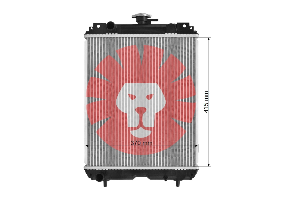 CASE CX15B CX17B CX18B - Radiator for Minigraver: bilde 3 CASE CX15B CX17B CX18B - Radiator for Minigraver: bilde 3