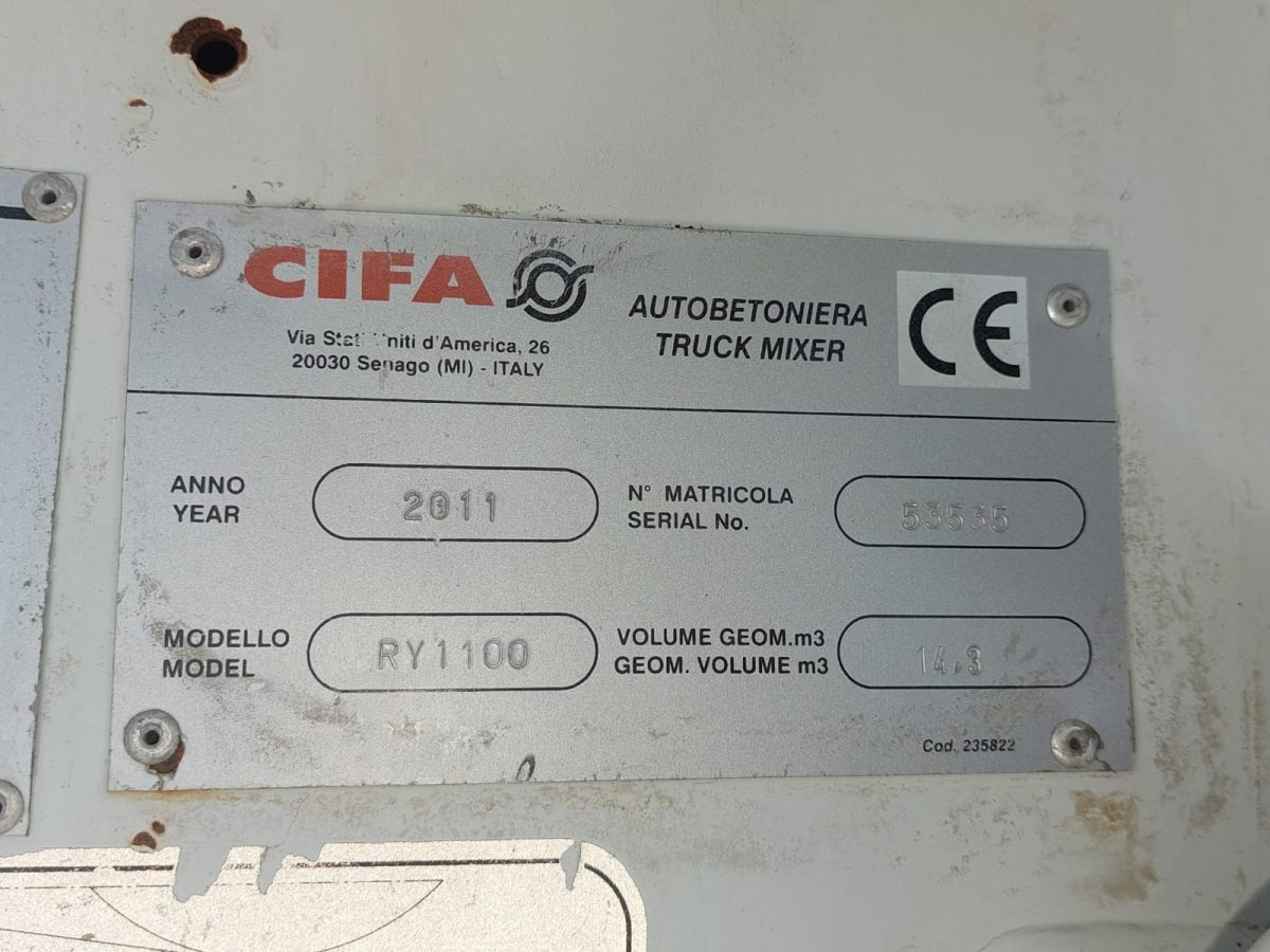 ASTRA HD8 6444 CIFA RY1100 - Betongbil: bilde 2 ASTRA HD8 6444 CIFA RY1100 - Betongbil: bilde 2
