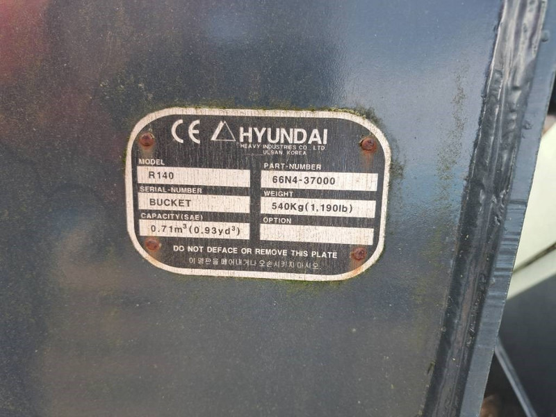 Hyundai Exacavator Digging Bucket 140, 6N4-37000 - Skuffe for Bygg og anlegg: bilde 3 Hyundai Exacavator Digging Bucket 140, 6N4-37000 - Skuffe for Bygg og anlegg: bilde 3