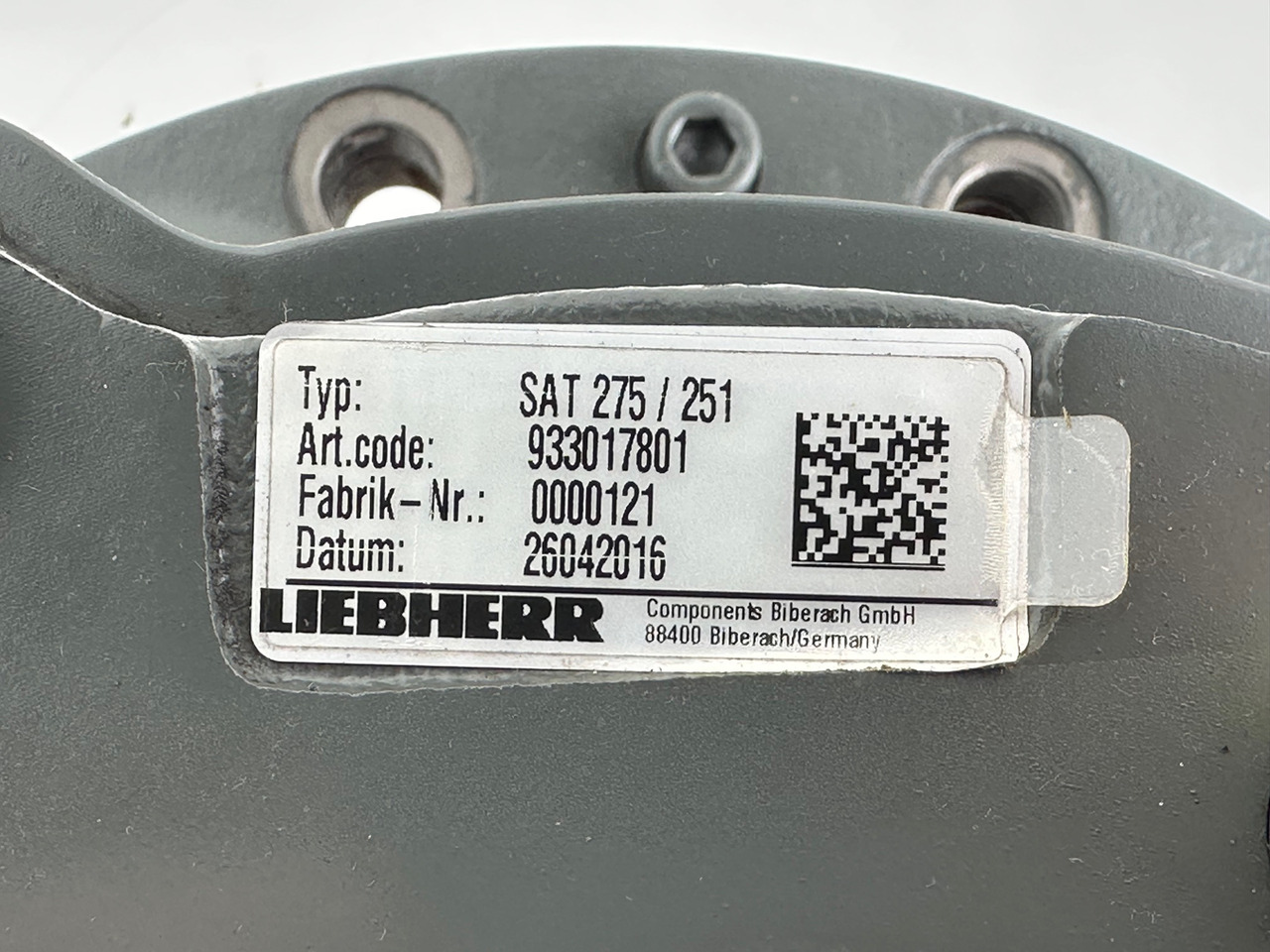 Svingmotor for Borustyr LIEBHERR Liebherr – Bauer Original Schwenkantrieb Typ:SAT275/251 mit ID-Nr.933017801. MG15, MBG12, MG20, MFG10, BG12H. #933017801.0121#: bilde 15