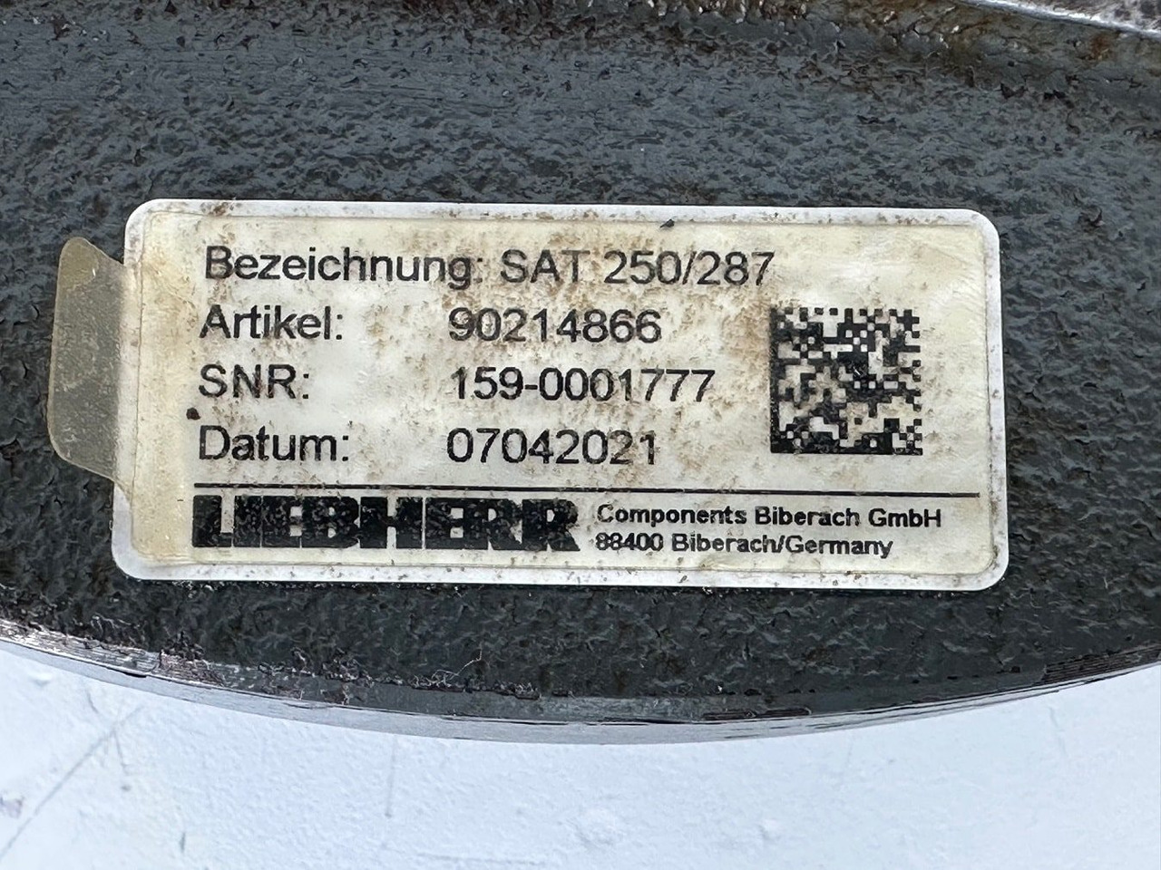Svingmotor for Gravemaskin Liebherr Bremsgehäuse ID-Nr.90009255. SAT250/278 - SAT250/287. A913 COMP, A914 COMP, A914, A916 COMP, A916, A918 COMP, A918, A920, A922 RAIL, A924 RAIL, LH18, LH22, LH24, LH26, R914 COMP, R914 RAIL,: bilde 13 Svingmotor for Gravemaskin Liebherr Bremsgehäuse ID-Nr.90009255. SAT250/278 - SAT250/287. A913 COMP, A914 COMP, A914, A916 COMP, A916, A918 COMP, A918, A920, A922 RAIL, A924 RAIL, LH18, LH22, LH24, LH26, R914 COMP, R914 RAIL,: bilde 13