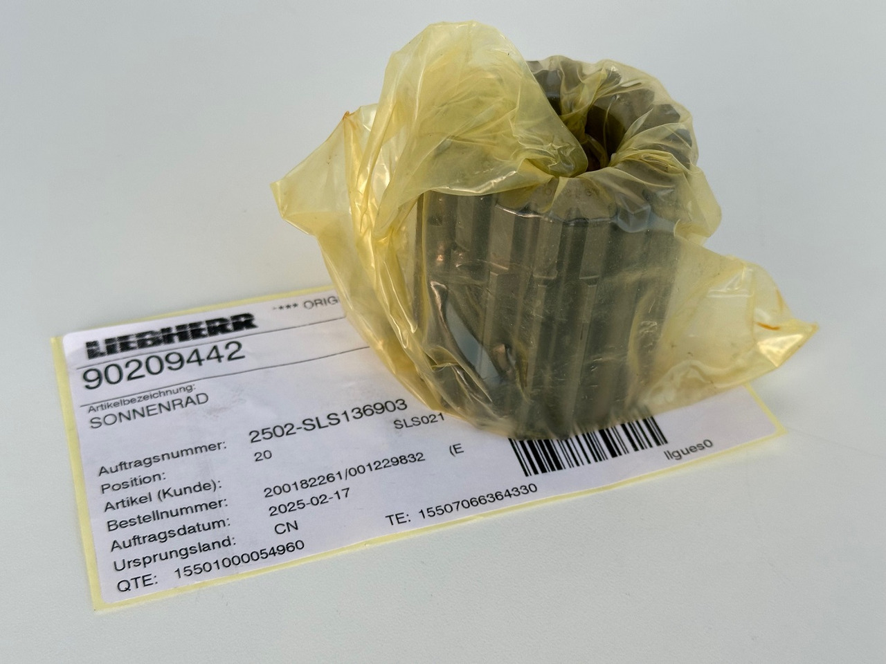 Liebherr Sonnenrad ID-Nr.9443047 - ID-Nr.944304703 - ID-Nr.90209442. A914 B,A914 C,A924,A932,A934,LH30,LH35,P924 C,E932,P914,P924 COMP,R906,R914,R916,R924,R926,R930 T,R932,R934,R944. #90209442.02.10# - Svingmotor for Bygg og anlegg: bilde 5 Liebherr Sonnenrad ID-Nr.9443047 - ID-Nr.944304703 - ID-Nr.90209442. A914 B,A914 C,A924,A932,A934,LH30,LH35,P924 C,E932,P914,P924 COMP,R906,R914,R916,R924,R926,R930 T,R932,R934,R944. #90209442.02.10# - Svingmotor for Bygg og anlegg: bilde 5