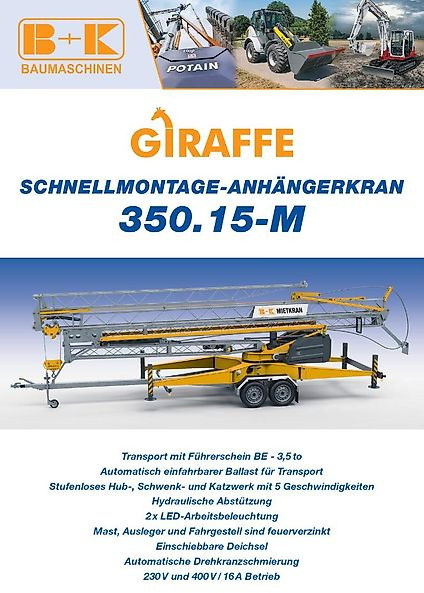 Giraffe 350.15-M - Minikran: bilde 1 Giraffe 350.15-M - Minikran: bilde 1