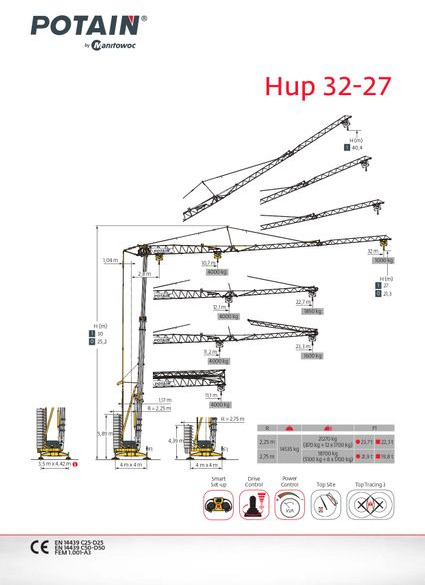 Potain HUP 32-27 - Selvreisende kran: bilde 1 Potain HUP 32-27 - Selvreisende kran: bilde 1