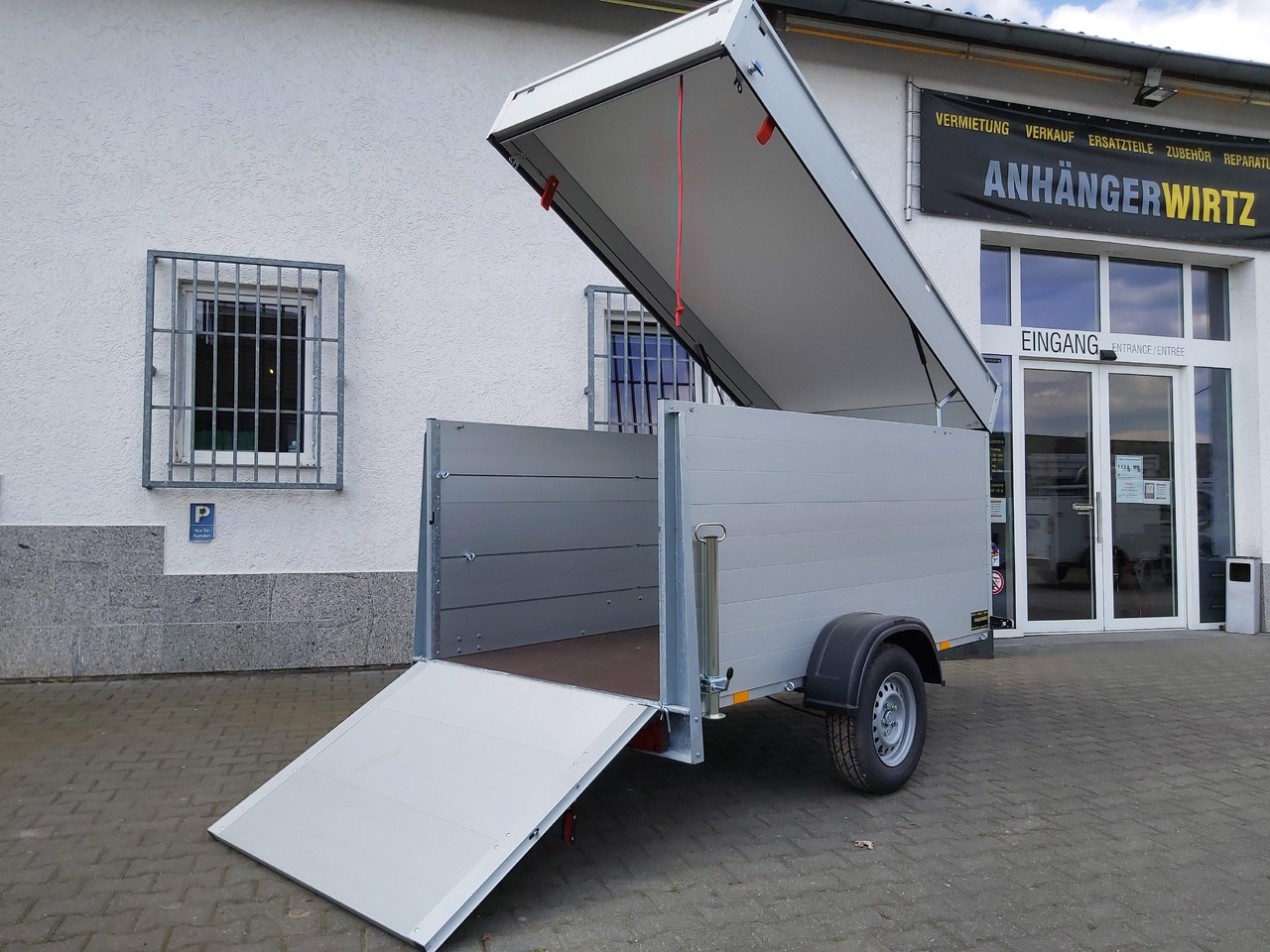 ALUBOXX Deckelanhänger GTB 1200 VT2 251x126x118cm Heckrampe (S) 1160kg Winter Aktion - Skaphenger: bilde 4 ALUBOXX Deckelanhänger GTB 1200 VT2 251x126x118cm Heckrampe (S) 1160kg Winter Aktion - Skaphenger: bilde 4