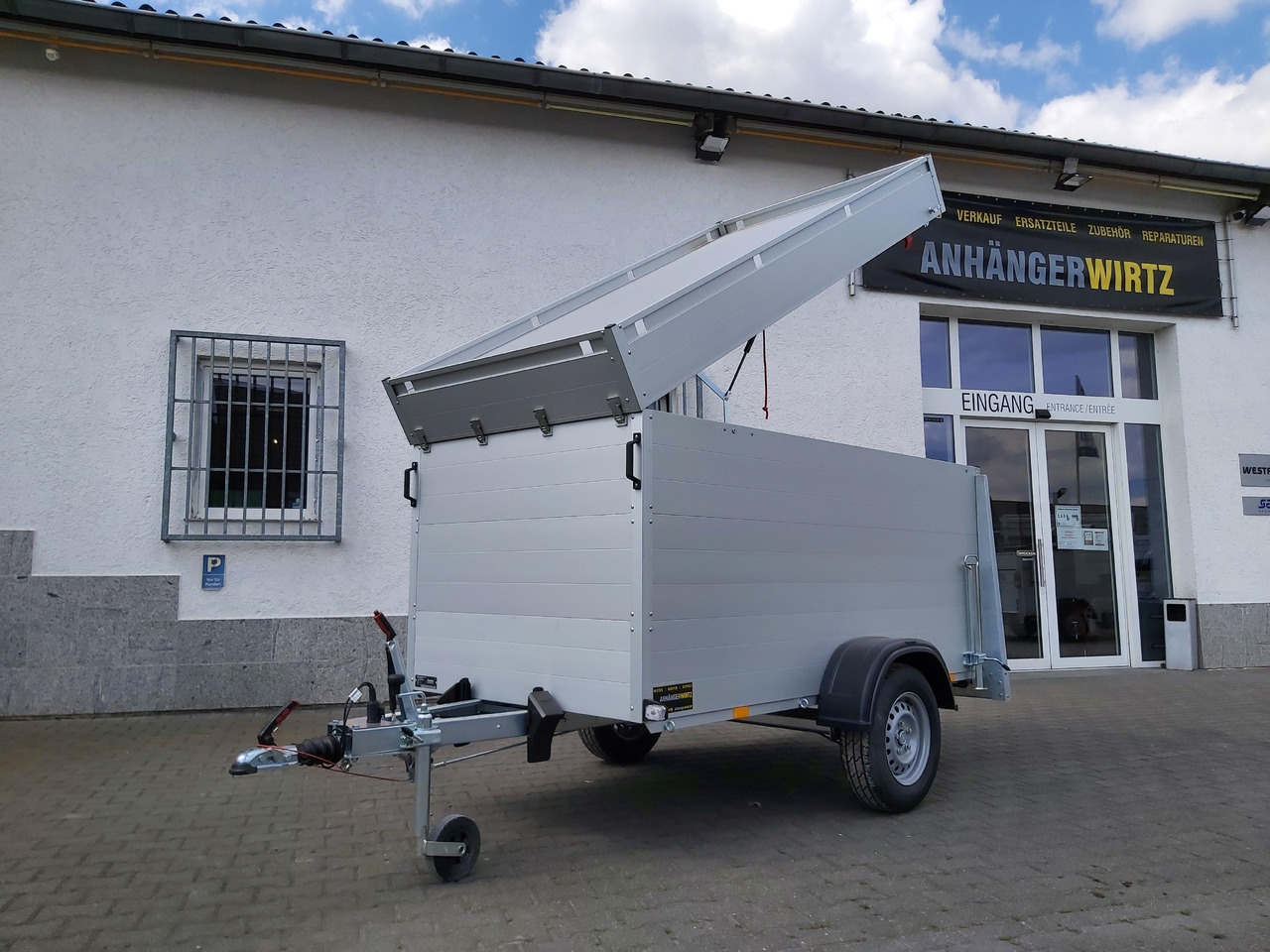 ALUBOXX Deckelanhänger GTB 1200 VT2 251x126x118cm Heckrampe (S) 1160kg Winter Aktion - Skaphenger: bilde 1 ALUBOXX Deckelanhänger GTB 1200 VT2 251x126x118cm Heckrampe (S) 1160kg Winter Aktion - Skaphenger: bilde 1