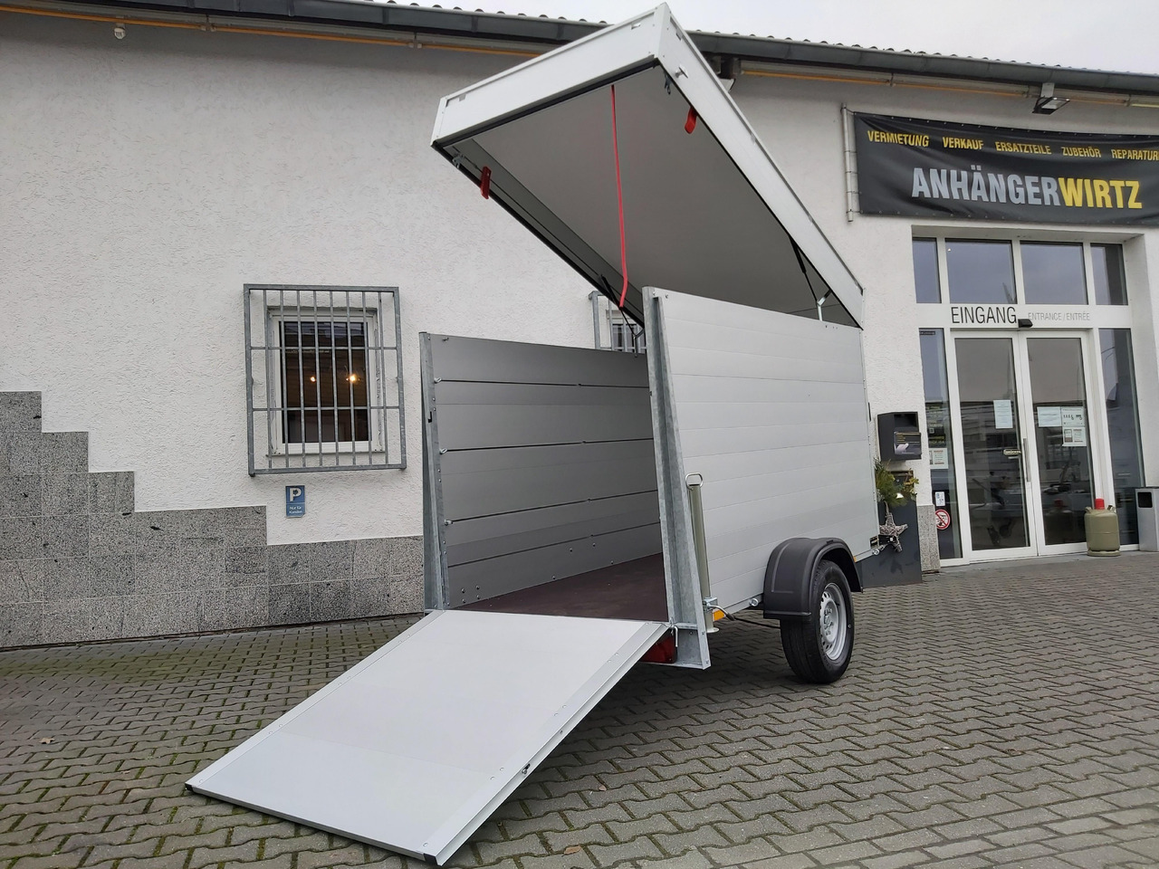 ALUBOXX Deckelanhänger GTB 1200 VT3 251x126x153cm Heckrampe (S) 1200kg Winter Aktion - Skaphenger: bilde 1 ALUBOXX Deckelanhänger GTB 1200 VT3 251x126x153cm Heckrampe (S) 1200kg Winter Aktion - Skaphenger: bilde 1