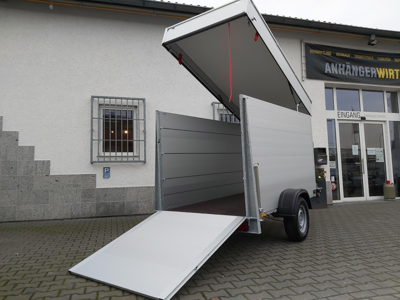 ALUBOXX Deckelanhänger GTB 1200 VT3 251x126x153cm Heckrampe (S) 1200kg Winter Aktion - Skaphenger: bilde 2 ALUBOXX Deckelanhänger GTB 1200 VT3 251x126x153cm Heckrampe (S) 1200kg Winter Aktion - Skaphenger: bilde 2