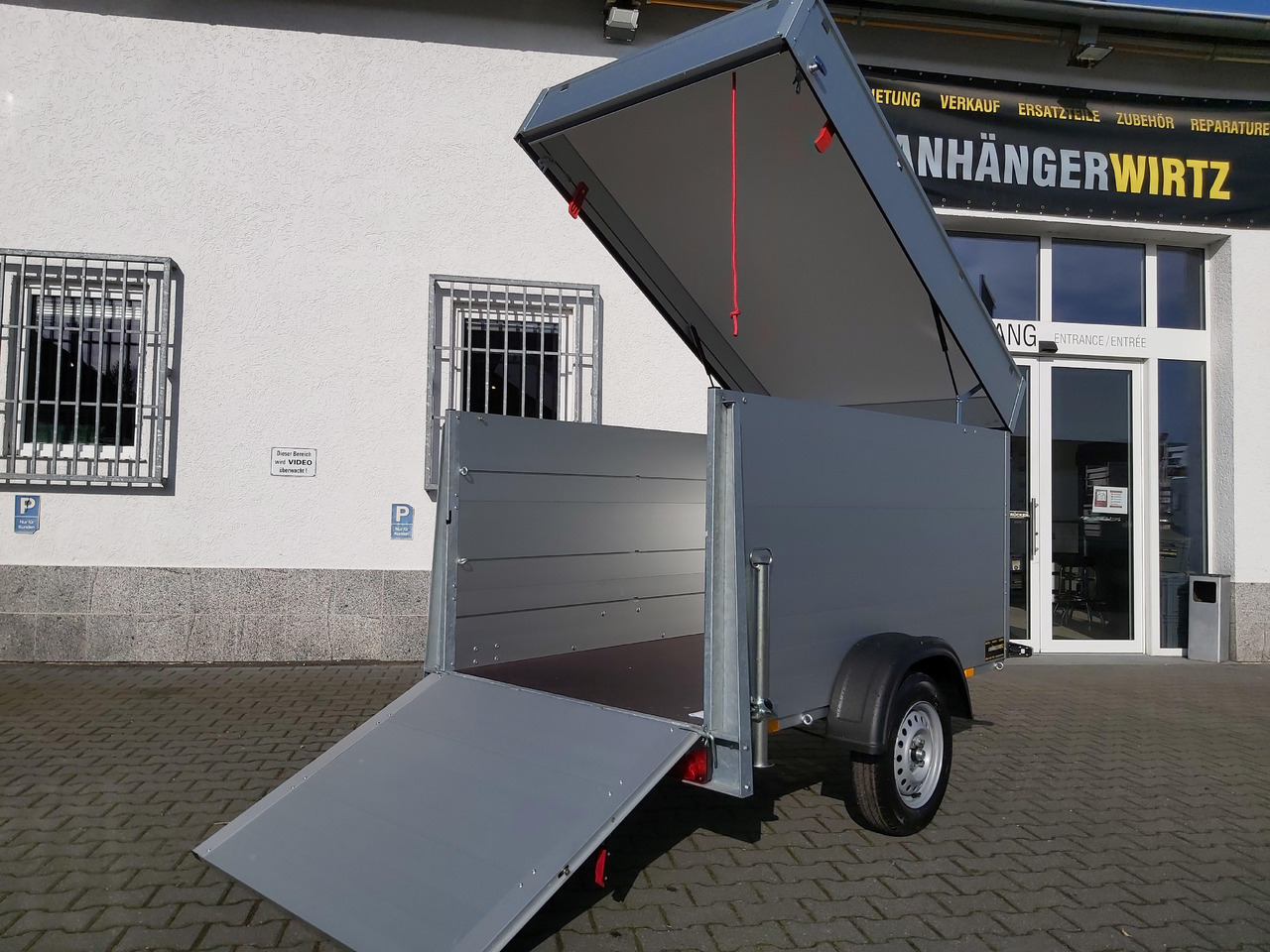 ALUBOXX Deckelanhänger GTB 750 VT2 211x126x118cm Heckrampe (XS) 750kg Top Seller Angebot - Skaphenger: bilde 3 ALUBOXX Deckelanhänger GTB 750 VT2 211x126x118cm Heckrampe (XS) 750kg Top Seller Angebot - Skaphenger: bilde 3