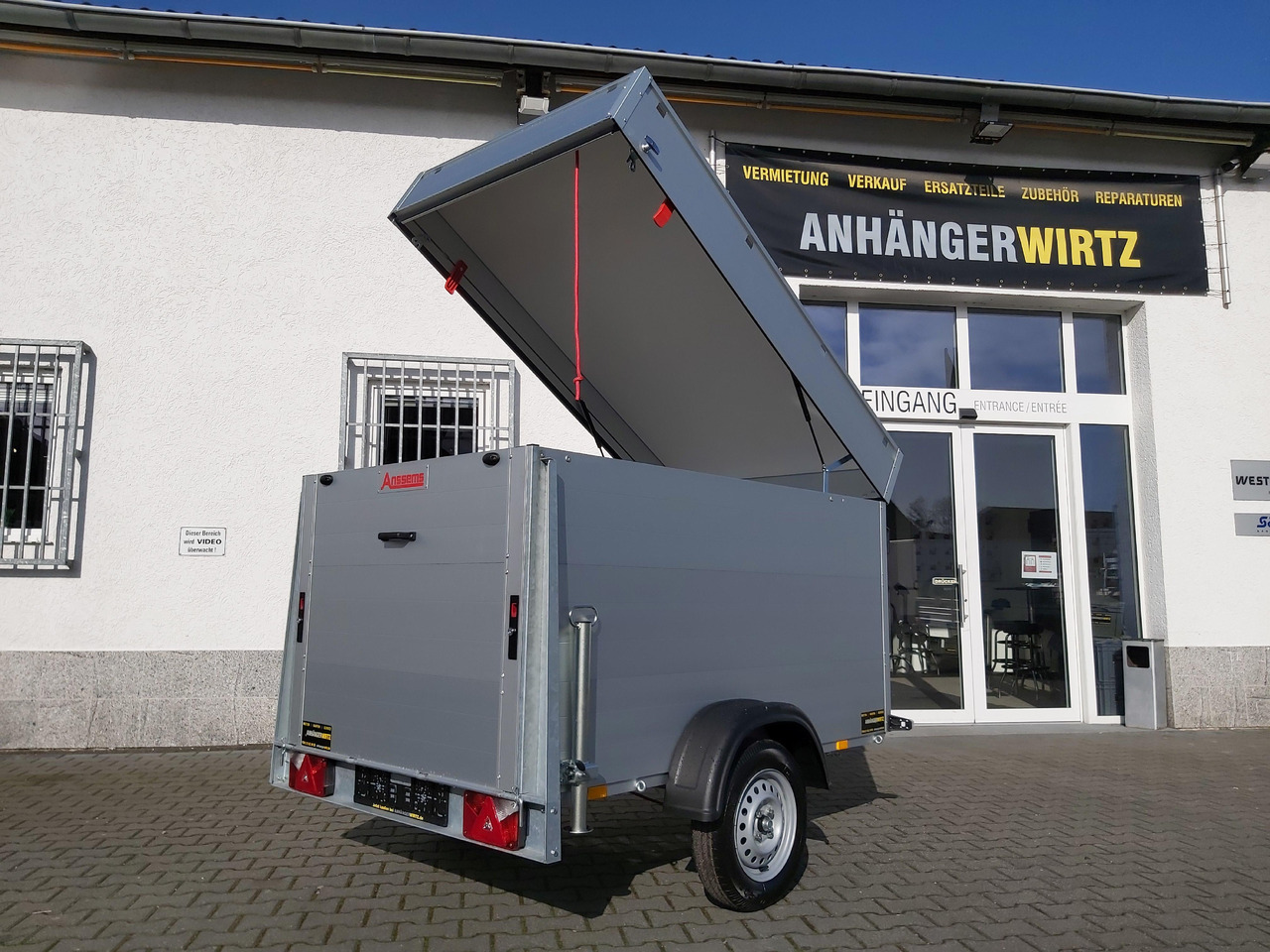 ALUBOXX Deckelanhänger GTB 750 VT2 211x126x118cm Heckrampe (XS) 750kg Top Seller Angebot - Skaphenger: bilde 4 ALUBOXX Deckelanhänger GTB 750 VT2 211x126x118cm Heckrampe (XS) 750kg Top Seller Angebot - Skaphenger: bilde 4