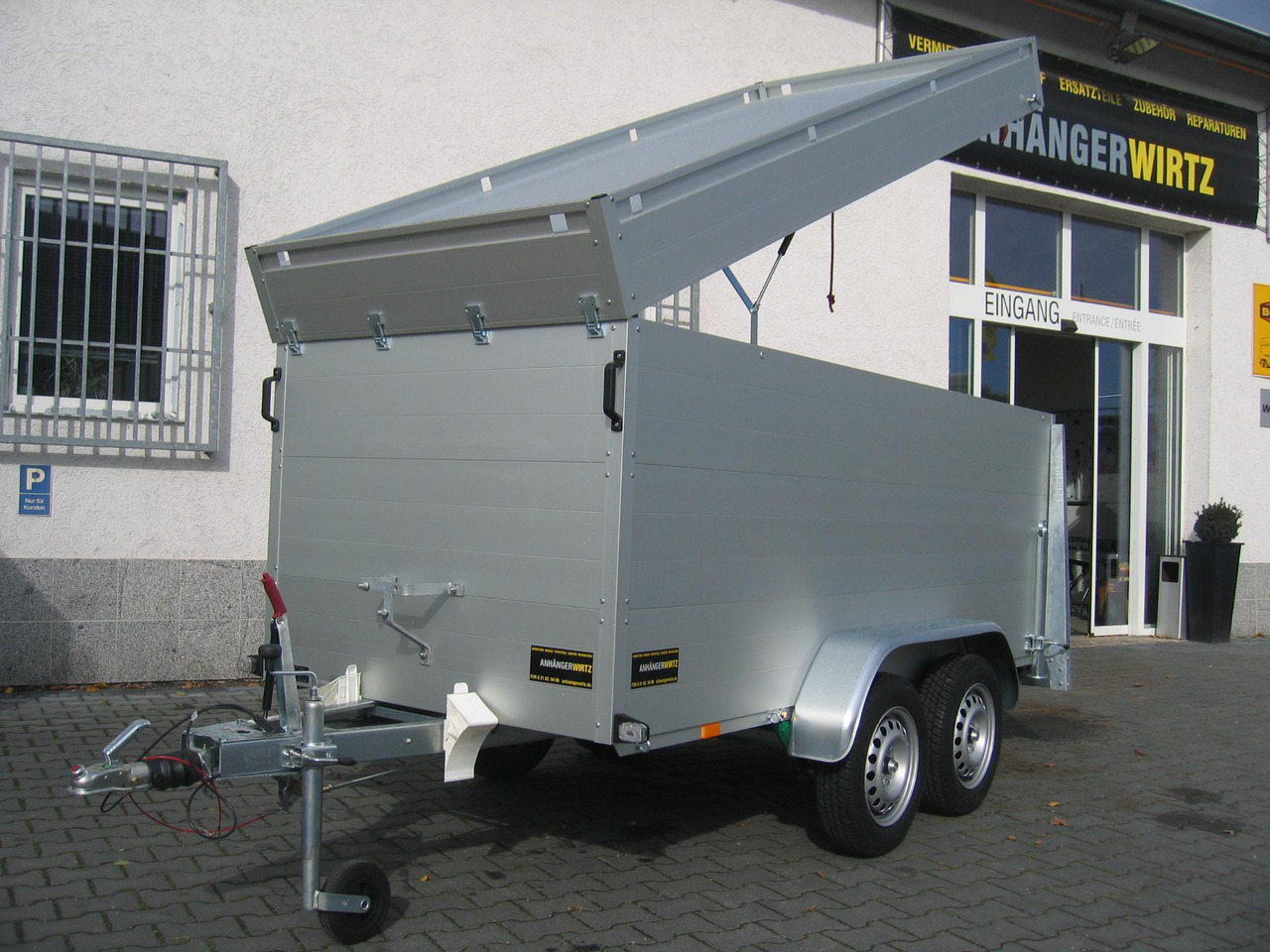 ALUBOXX Deckelanhänger GTT 1500 VT2 301x126x118cm Heckrampe (M) 1500kg order Aktion - Skaphenger: bilde 1 ALUBOXX Deckelanhänger GTT 1500 VT2 301x126x118cm Heckrampe (M) 1500kg order Aktion - Skaphenger: bilde 1