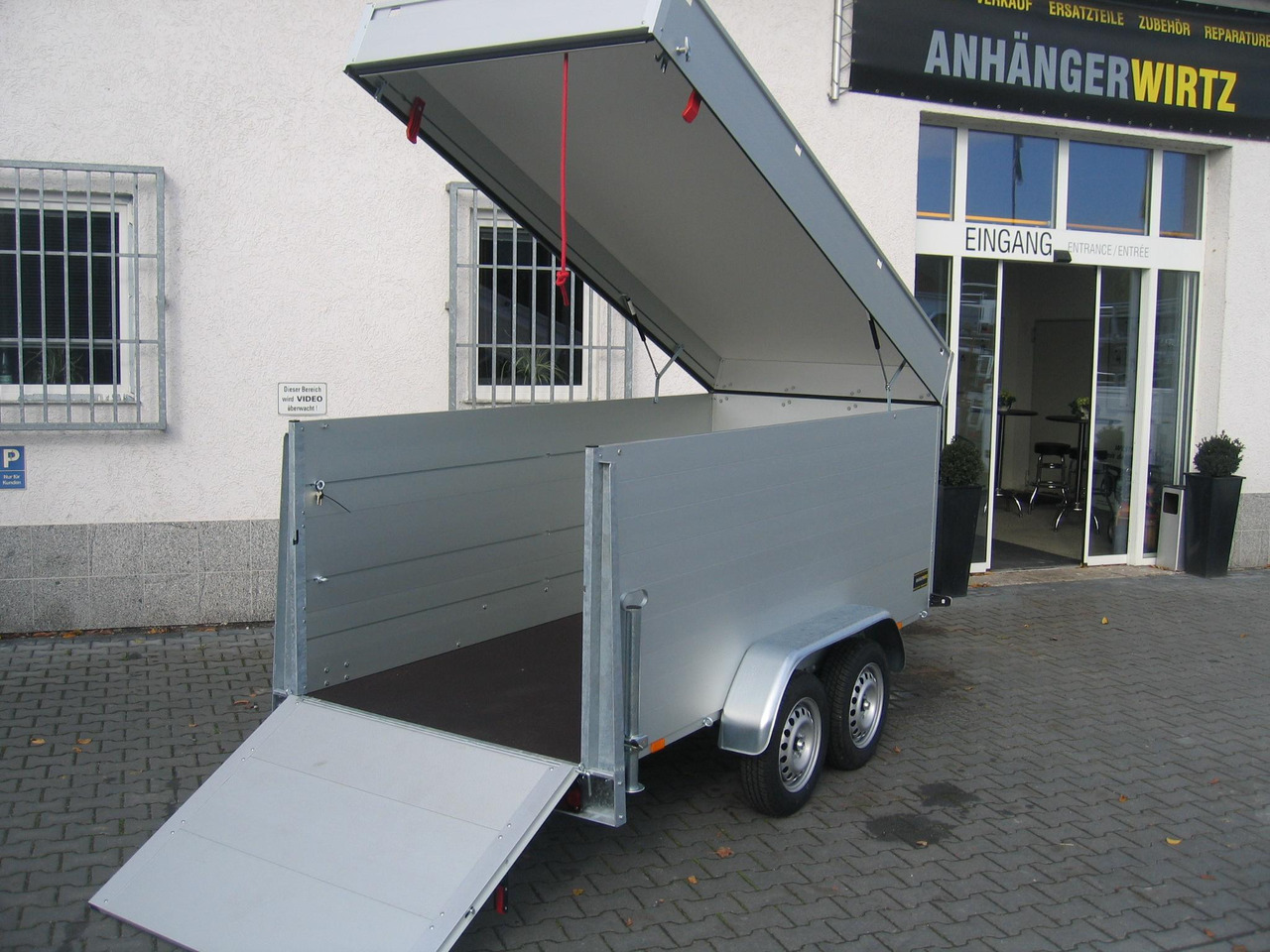 ALUBOXX Deckelanhänger GTT 1500 VT2 301x126x118cm Heckrampe (M) 1500kg order Aktion - Skaphenger: bilde 4 ALUBOXX Deckelanhänger GTT 1500 VT2 301x126x118cm Heckrampe (M) 1500kg order Aktion - Skaphenger: bilde 4