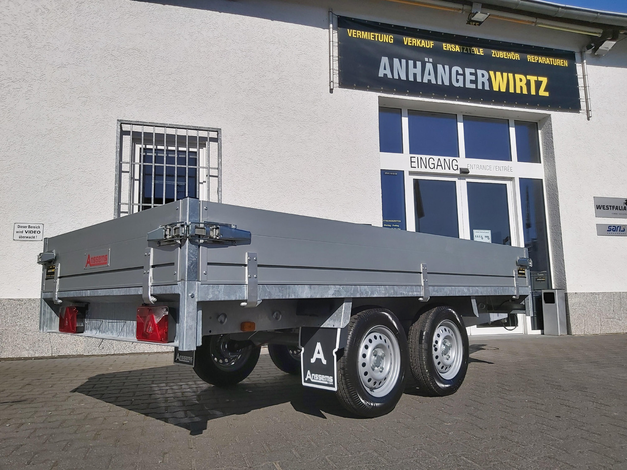 Anssems Hochlader PSX - S 2500 305x153x30cm 180cm Hochplane grau (M) 2500kg Winter AKTION - Kapellhenger: bilde 4 Anssems Hochlader PSX - S 2500 305x153x30cm 180cm Hochplane grau (M) 2500kg Winter AKTION - Kapellhenger: bilde 4