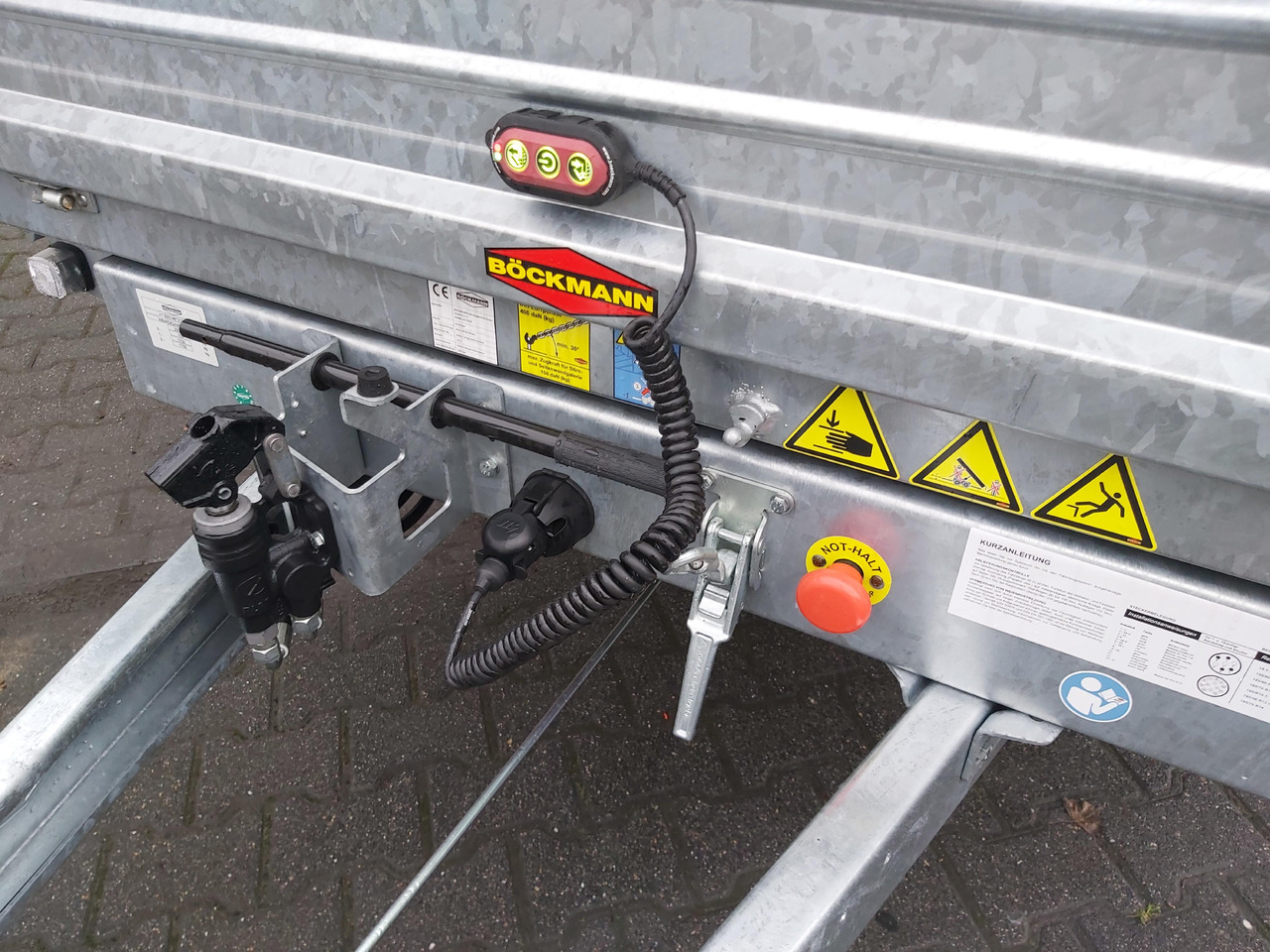 Tipphenger Böckmann Kipper DK ST 3718/35 Profi 374x180x40cm Stahlwände Elektro + NHP LFH 13" 3500kg: bilde 6