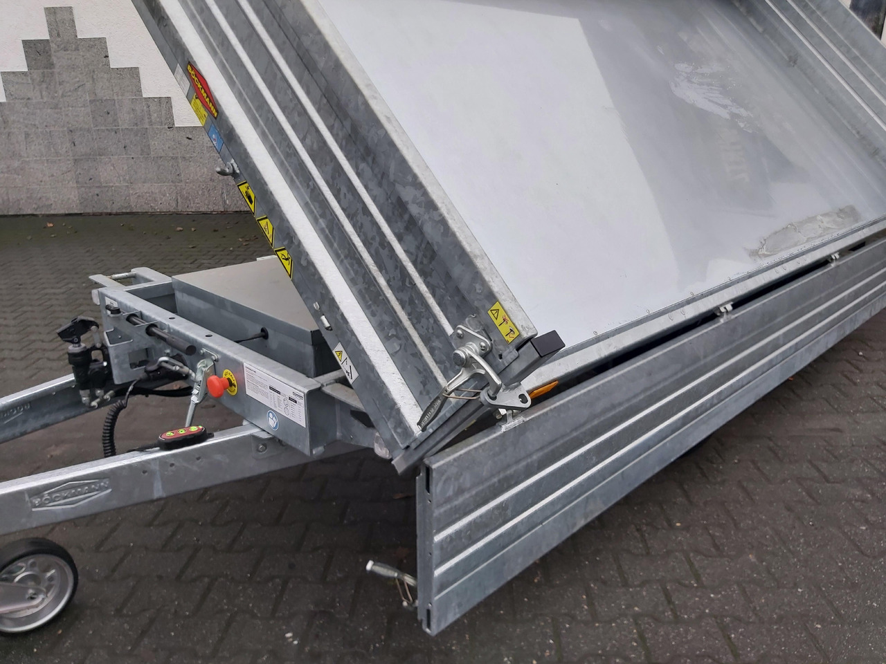 Tipphenger Böckmann Kipper DK ST 3718/35 Profi 374x180x40cm Stahlwände Elektro + NHP LFH 13" 3500kg: bilde 7