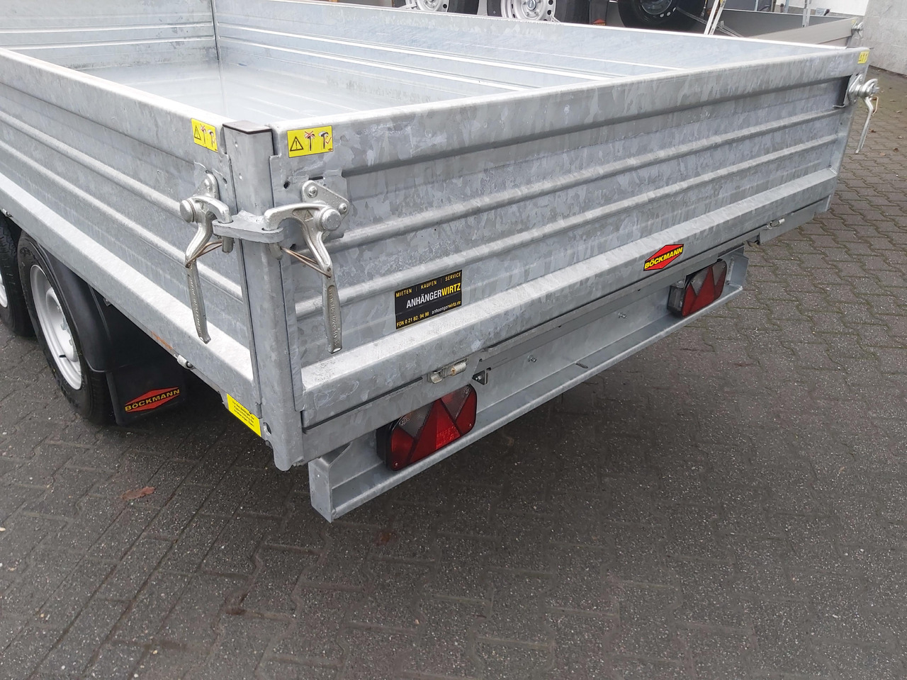 Tipphenger Böckmann Kipper DK ST 3718/35 Profi 374x180x40cm Stahlwände Elektro + NHP LFH 13" 3500kg: bilde 8