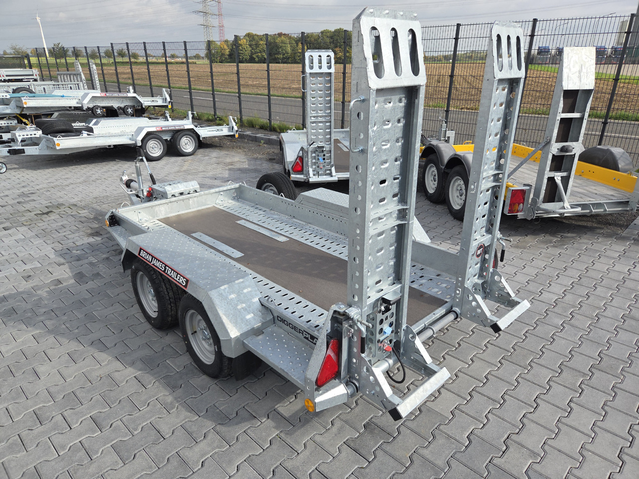 Maskinhenger Brian James Digger Plant 543-2813-35 280x130cm Auffahrrampen klappbar Reserverad 3500kg: bilde 8