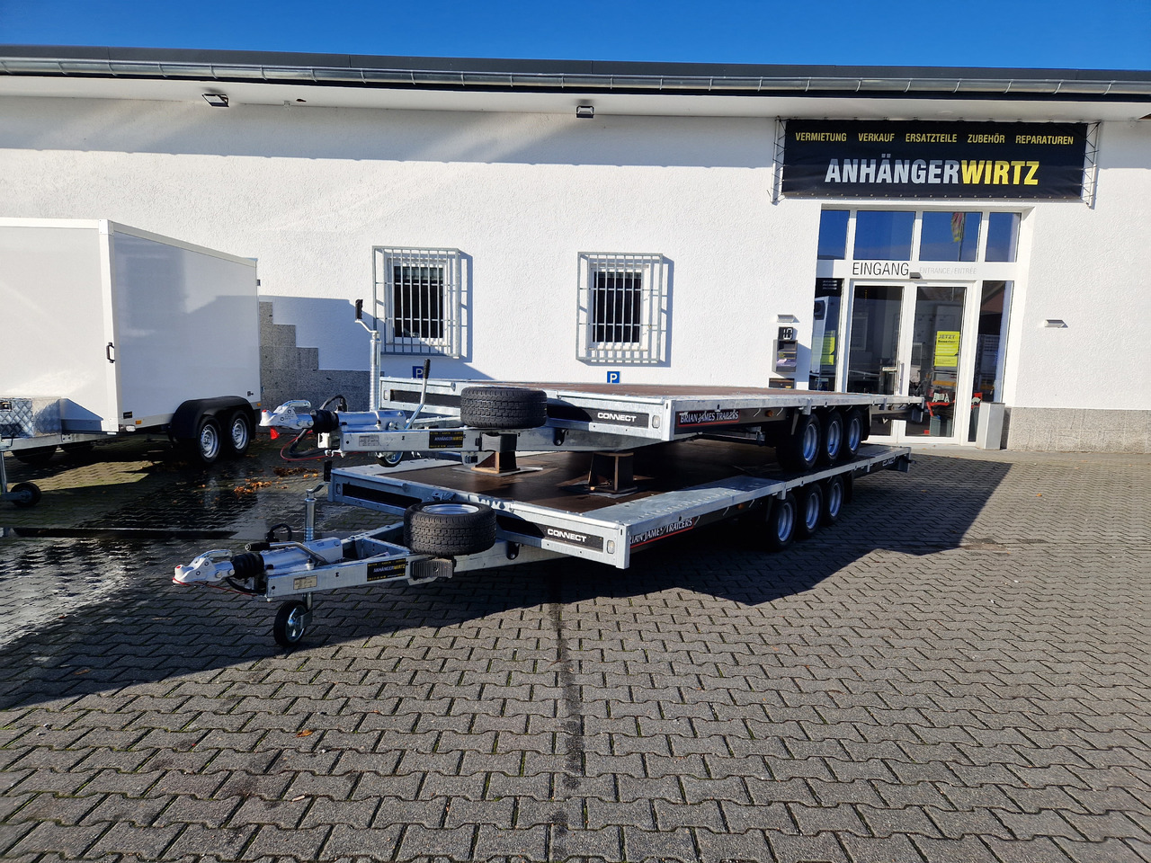 Brian James Trailer Connect 550x229cm blackline Plattform Tridem 10" 3500kg (XXL) - Planhenger/ Flathenger: bilde 2 Brian James Trailer Connect 550x229cm blackline Plattform Tridem 10" 3500kg (XXL) - Planhenger/ Flathenger: bilde 2