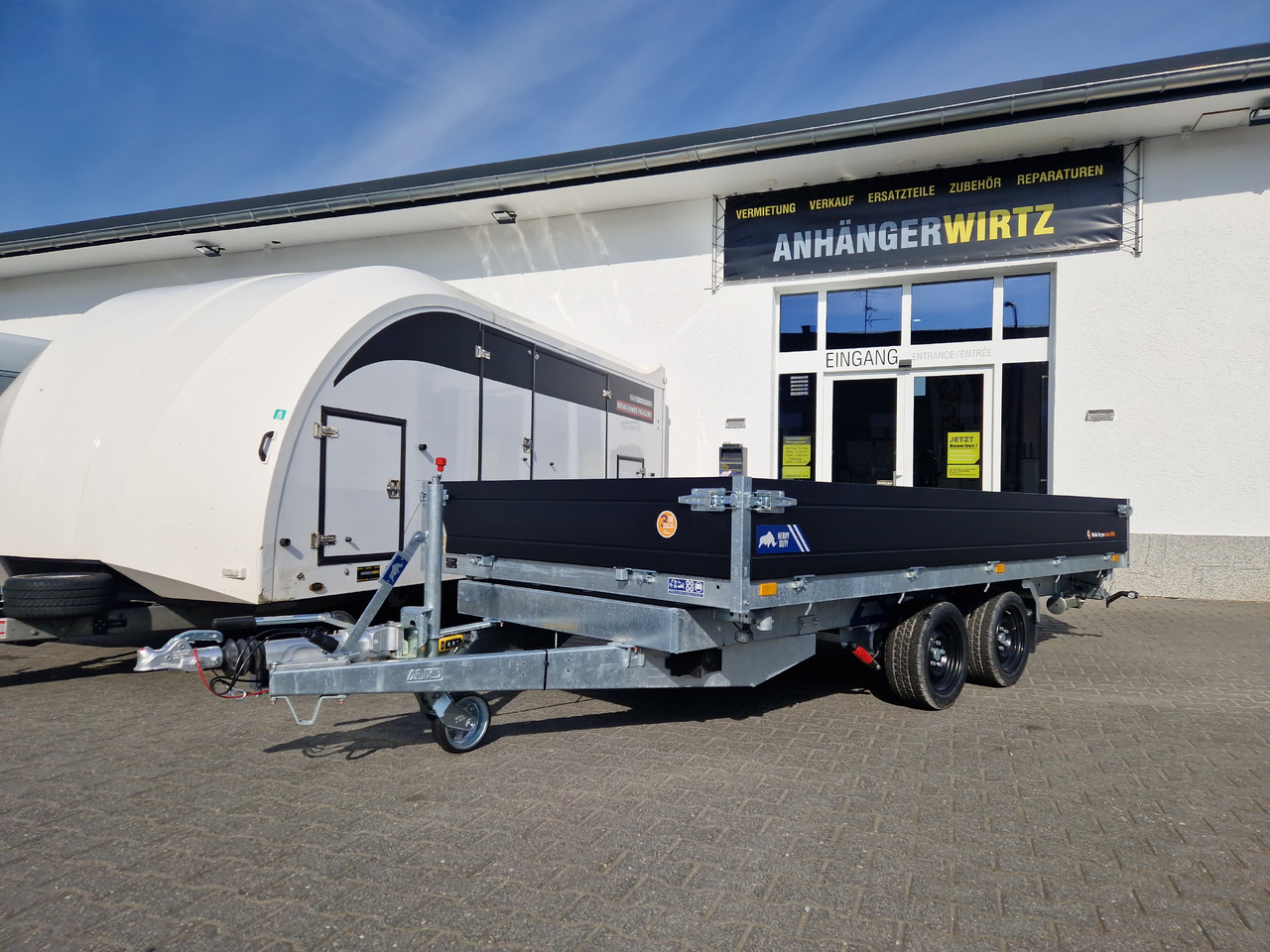 Saris Kipper K3 406 204 3500 2 HD E 406x204x35cm black Alu Auffahrrampen Stützen LED 3500kg - Tipphenger: bilde 1 Saris Kipper K3 406 204 3500 2 HD E 406x204x35cm black Alu Auffahrrampen Stützen LED 3500kg - Tipphenger: bilde 1