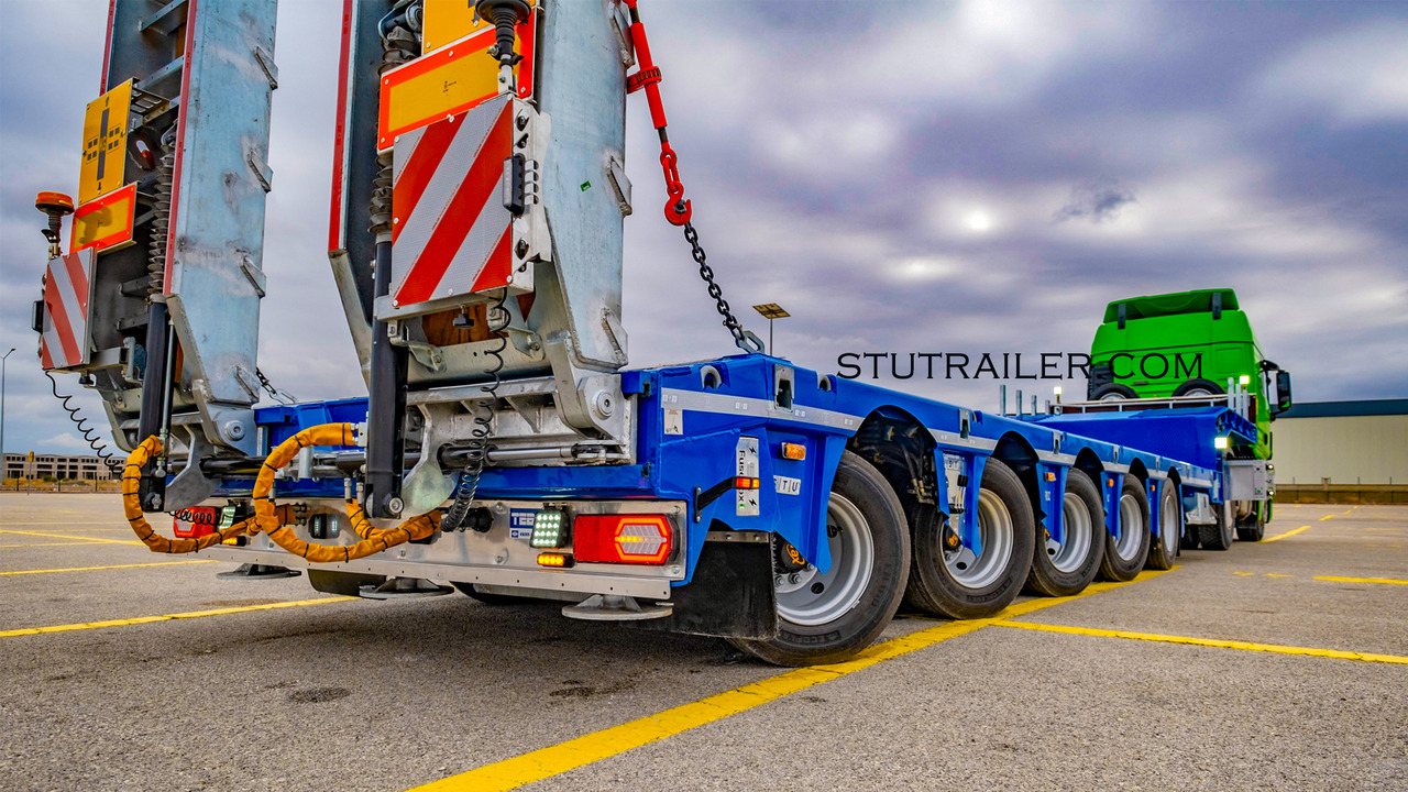 STU 5 Axle Hydraulic Steering Extendable Low Laoder - Lavloader semitrailer: bilde 1 STU 5 Axle Hydraulic Steering Extendable Low Laoder - Lavloader semitrailer: bilde 1