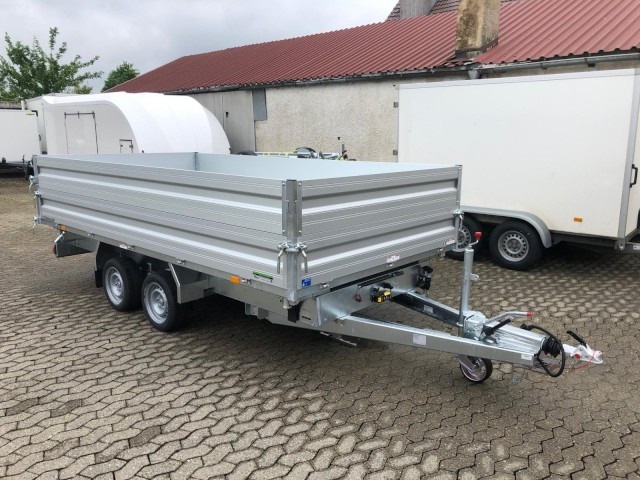 Humbaur 3-Seitenkipper HTK 3500.41 Alu mit BW-Aufsatz, 4100 x 2100 x 350 mm, 3,5 to. - Tipphenger: bilde 1 Humbaur 3-Seitenkipper HTK 3500.41 Alu mit BW-Aufsatz, 4100 x 2100 x 350 mm, 3,5 to. - Tipphenger: bilde 1