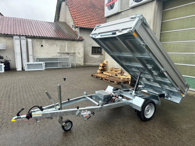 Humbaur HUK 182715 Heckkipper 1,8 t. E-Pumpe, 2680 x 1500 x 300mm - Tipphenger: bilde 2 Humbaur HUK 182715 Heckkipper 1,8 t. E-Pumpe, 2680 x 1500 x 300mm - Tipphenger: bilde 2