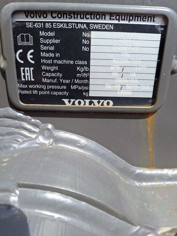 Volvo 8296852 Volvo EC350/380 - Hurtigkobling for Gravemaskin: bilde 5 Volvo 8296852 Volvo EC350/380 - Hurtigkobling for Gravemaskin: bilde 5