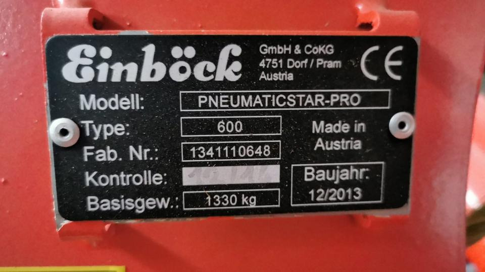 Einböck Pneumatikstar Pro 600 Profi Grünlandstriegel - Halmstrigle: bilde 5 Einböck Pneumatikstar Pro 600 Profi Grünlandstriegel - Halmstrigle: bilde 5