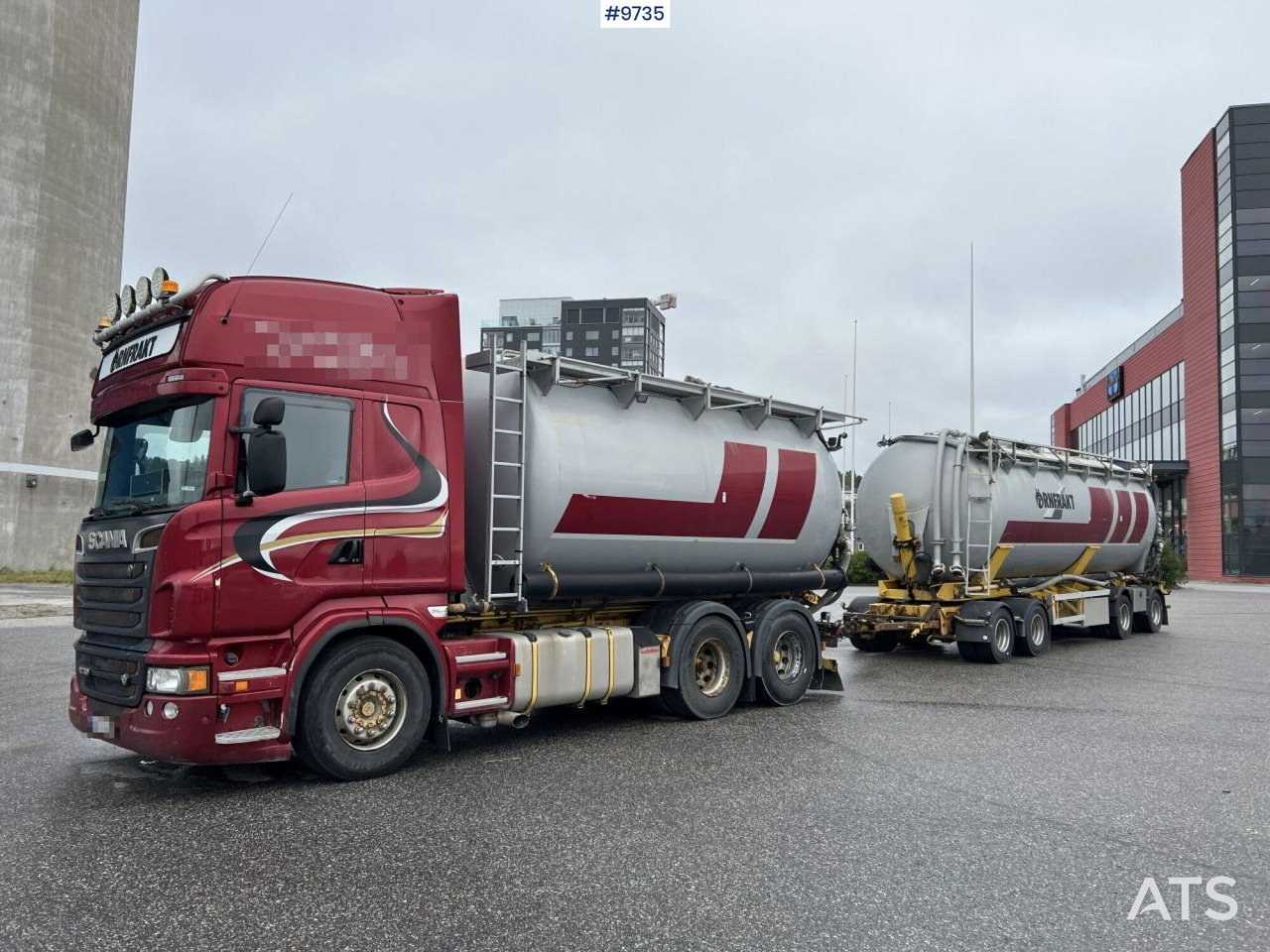 Bulk transport vehicle, Scania R730 with SITE AL-41-TPIK-4AK trailer - Tankbil: bilde 1 Bulk transport vehicle, Scania R730 with SITE AL-41-TPIK-4AK trailer - Tankbil: bilde 1