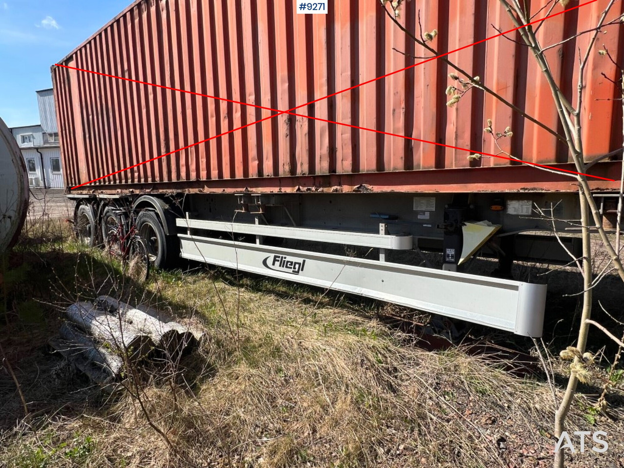 Container trailer- FLIEGL - Container-transport/ Vekselflak semitrailer: bilde 2 Container trailer- FLIEGL - Container-transport/ Vekselflak semitrailer: bilde 2