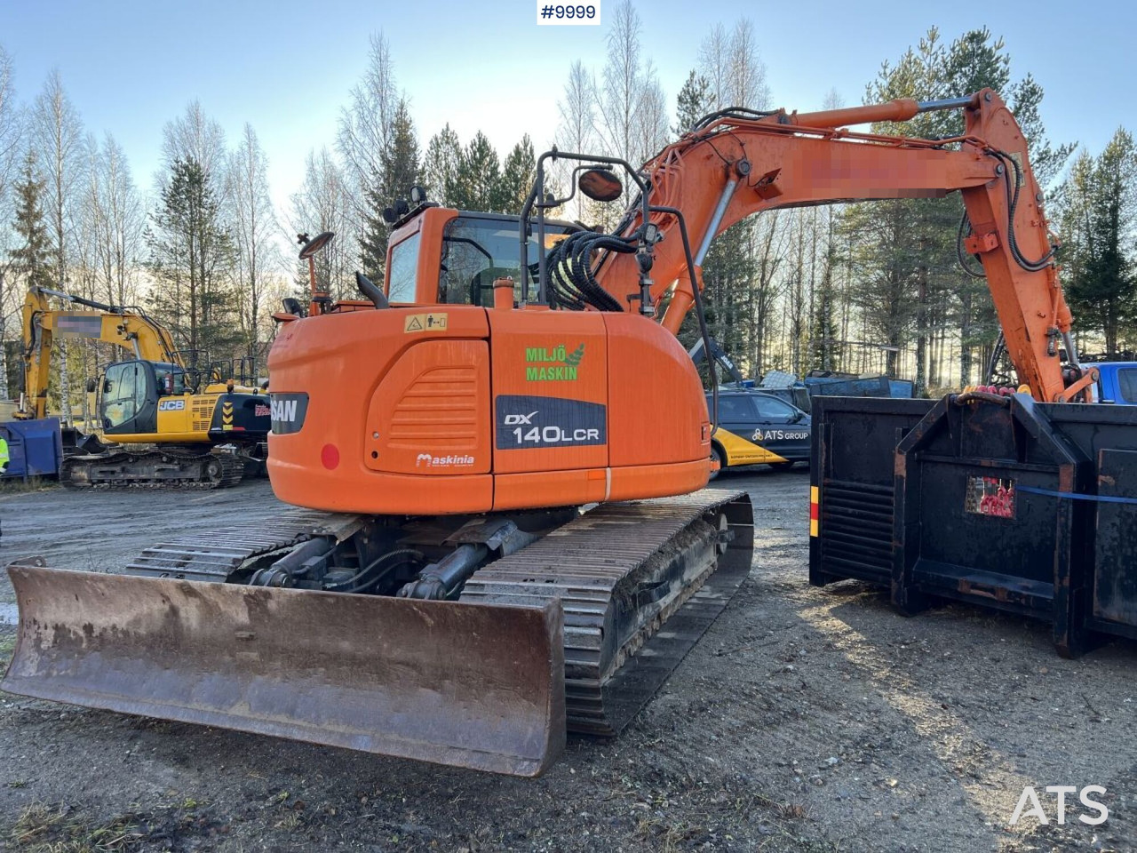 Doosan DX140LCR-3 Excavator with rotator - Beltegraver: bilde 2 Doosan DX140LCR-3 Excavator with rotator - Beltegraver: bilde 2