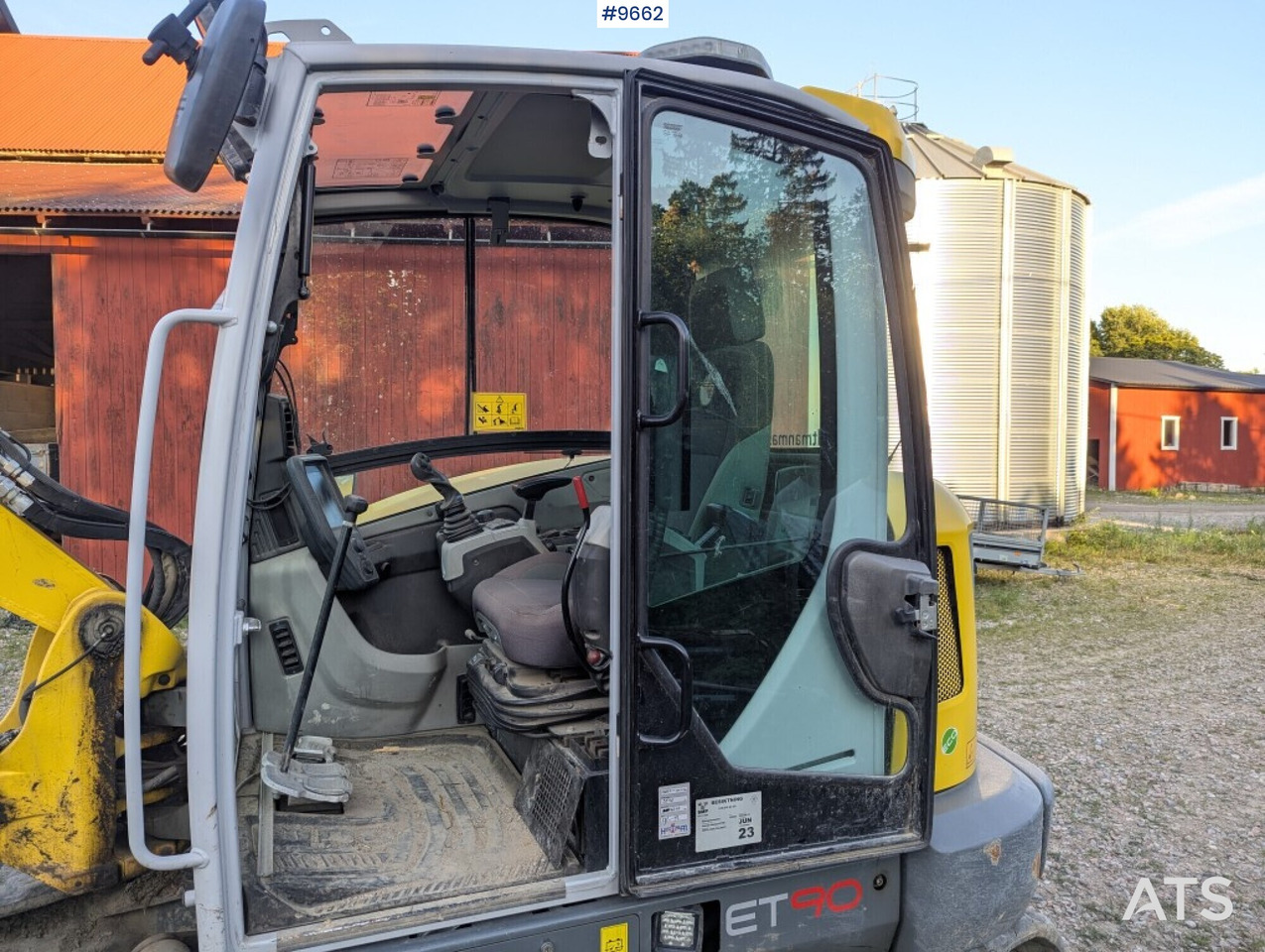 Beltegraver Excavator Wacker Neuson ET90, Tiltrotator, buckets (Video): bilde 9