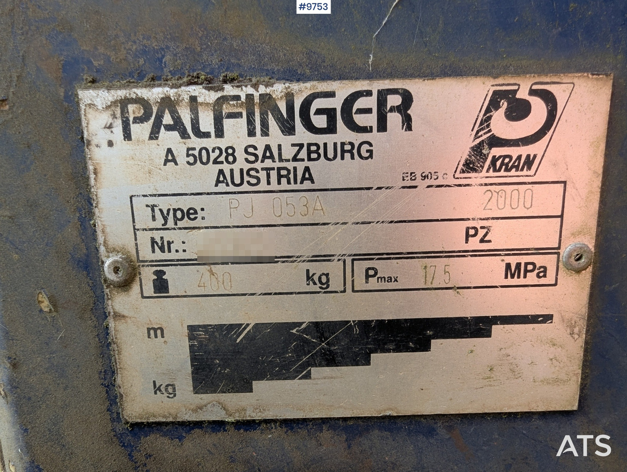 Palfinger Jib with 2 hydraulic extensions - Lastebilkran: bilde 5 Palfinger Jib with 2 hydraulic extensions - Lastebilkran: bilde 5