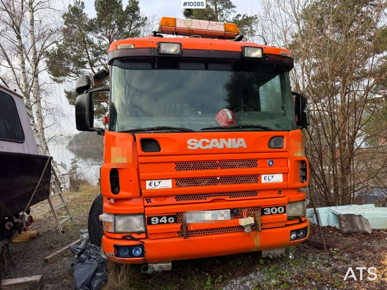 Scania P94G 300 Crane truck with flatbed Rep. object - Krokbil, Kranbil: bilde 2 Scania P94G 300 Crane truck with flatbed Rep. object - Krokbil, Kranbil: bilde 2