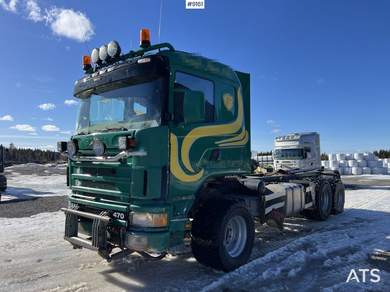 Chassis lastebil Scania R124 with cameleont quick lock, underbite and plow attachments: bilde 8