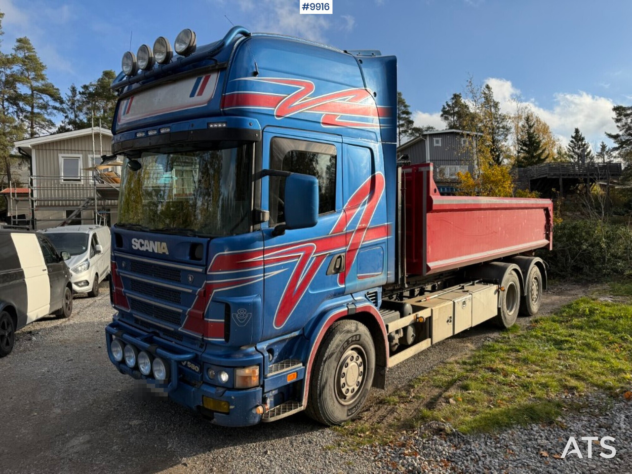 Scania R164 580 6X2 truck with flatbed - Planbil: bilde 1 Scania R164 580 6X2 truck with flatbed - Planbil: bilde 1
