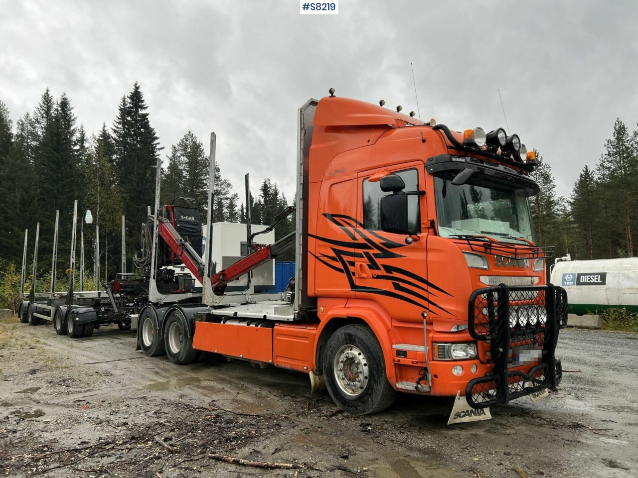 Scania R730 Timber truck with wagon and crane - Tømmerbil: bilde 2 Scania R730 Timber truck with wagon and crane - Tømmerbil: bilde 2