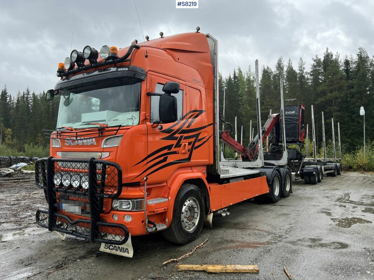Scania R730 Timber truck with wagon and crane - Tømmerbil: bilde 1 Scania R730 Timber truck with wagon and crane - Tømmerbil: bilde 1
