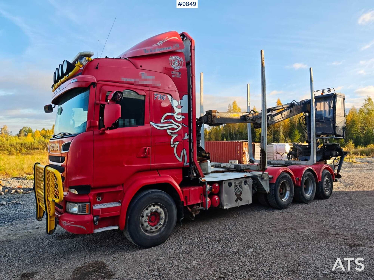Scania R730 Tridem Timber Truck with Loglift F125S Crane (VIDEO) - Tømmerbil, Kranbil: bilde 1 Scania R730 Tridem Timber Truck with Loglift F125S Crane (VIDEO) - Tømmerbil, Kranbil: bilde 1