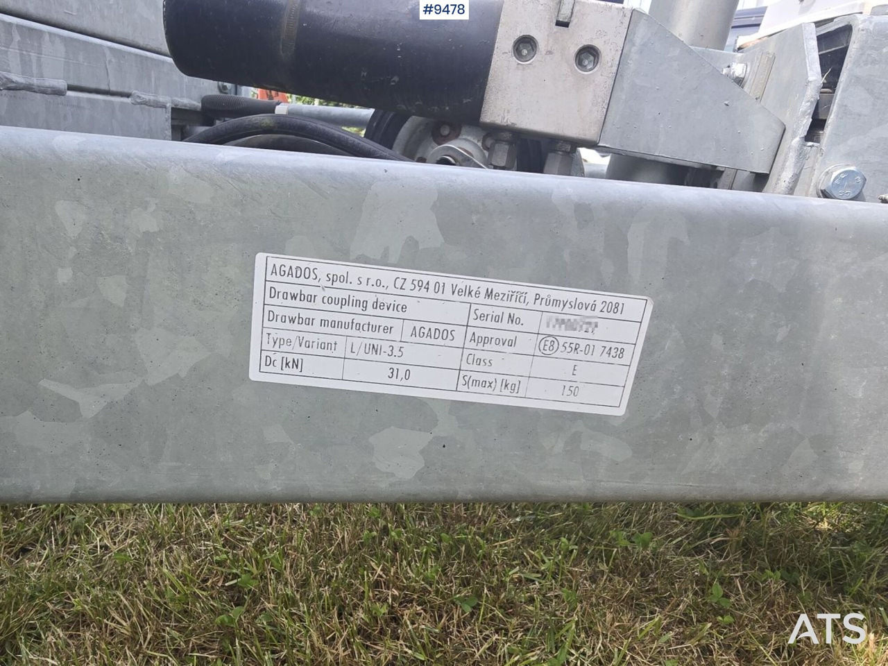 Tipphenger Trailer Agados Adam 15 with tipper and winch: bilde 9 Tipphenger Trailer Agados Adam 15 with tipper and winch: bilde 9